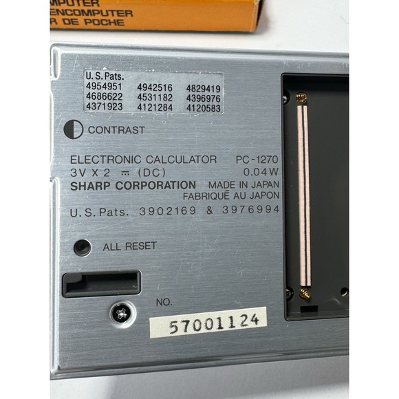 Sharp PC-1270 Pocket Computer with Box, Instructions & RAM Card 16 - Picture 6 of 11